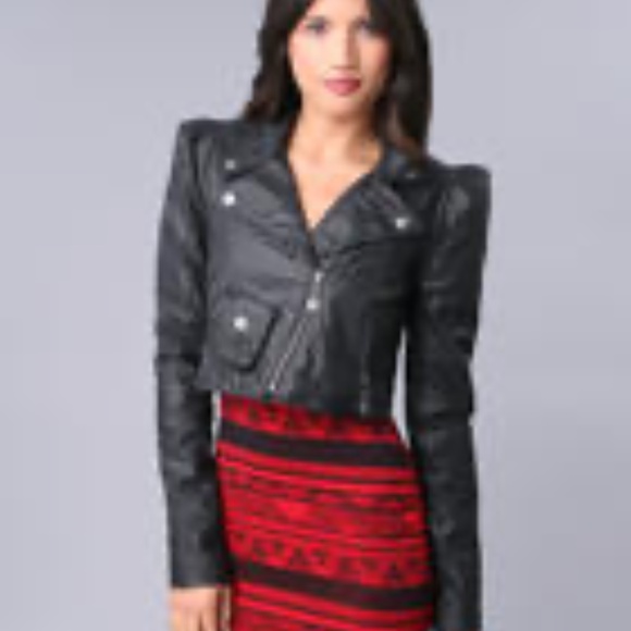 NEW Apple Bottoms cropped biker Leather gray Pebble jacket M - Picture 1 of 15